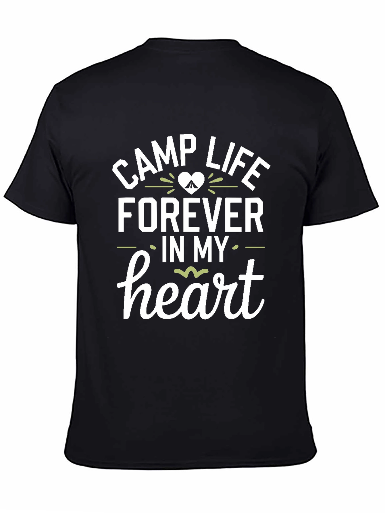 Camp Life Forever T-Shirt - Black