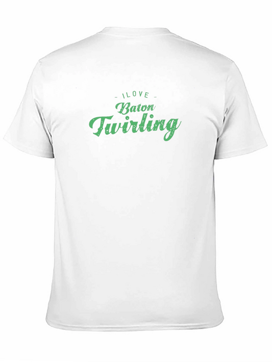 I Love Baton Twirling Graphic T-Shirt