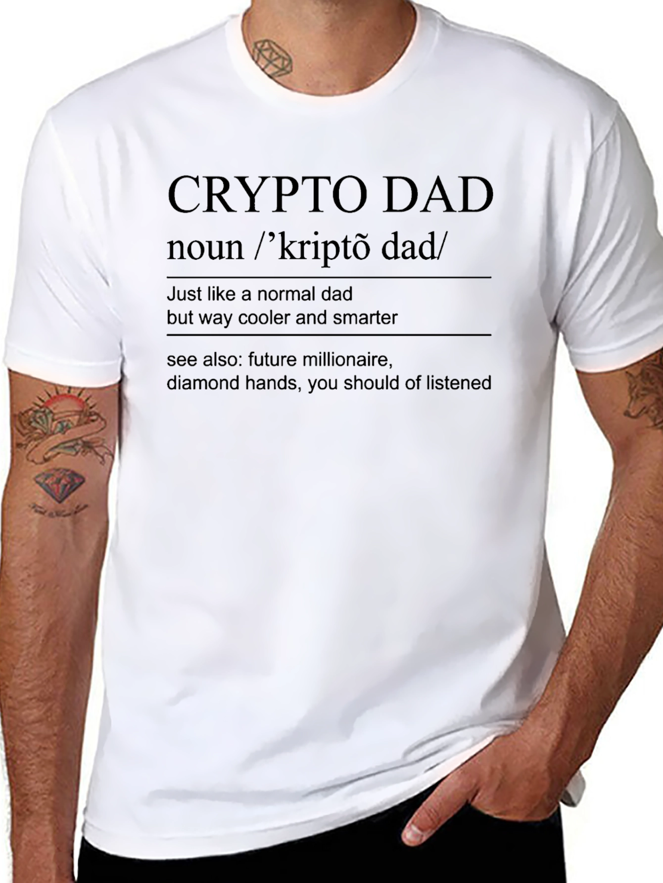 Crypto Dad Definition T-Shirt