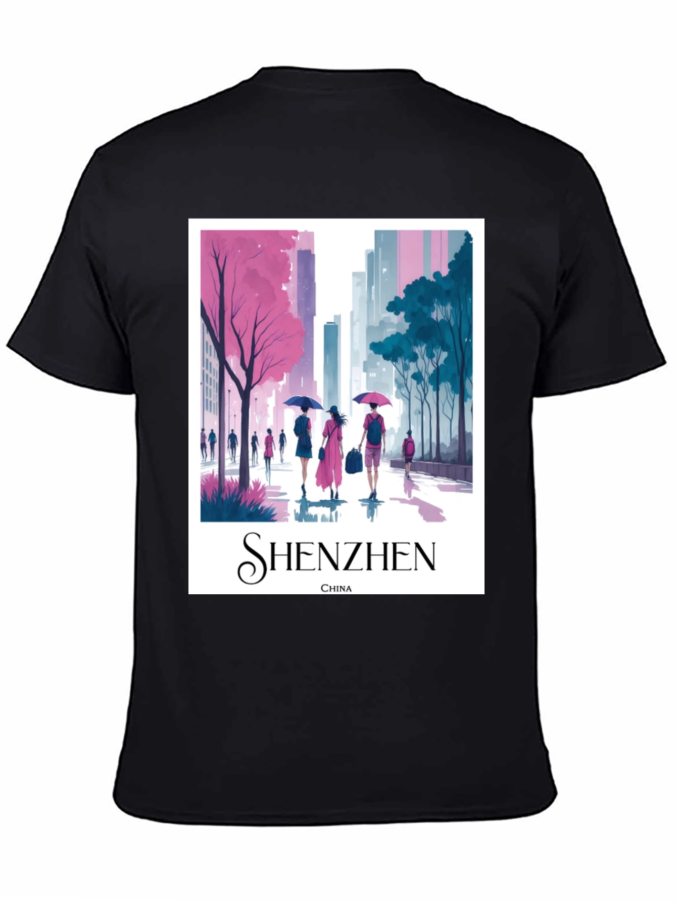 Shenzhen China Graphic T-Shirt - Stylish Cityscape Tee