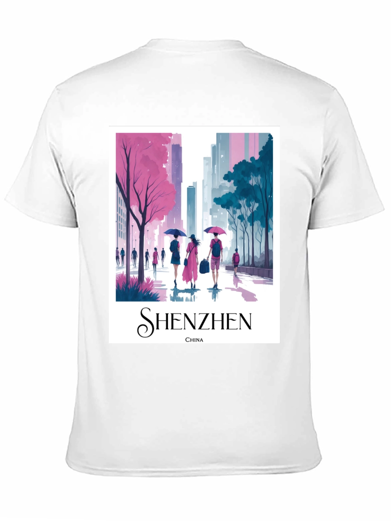 Shenzhen China Graphic T-Shirt - Stylish Cityscape Tee
