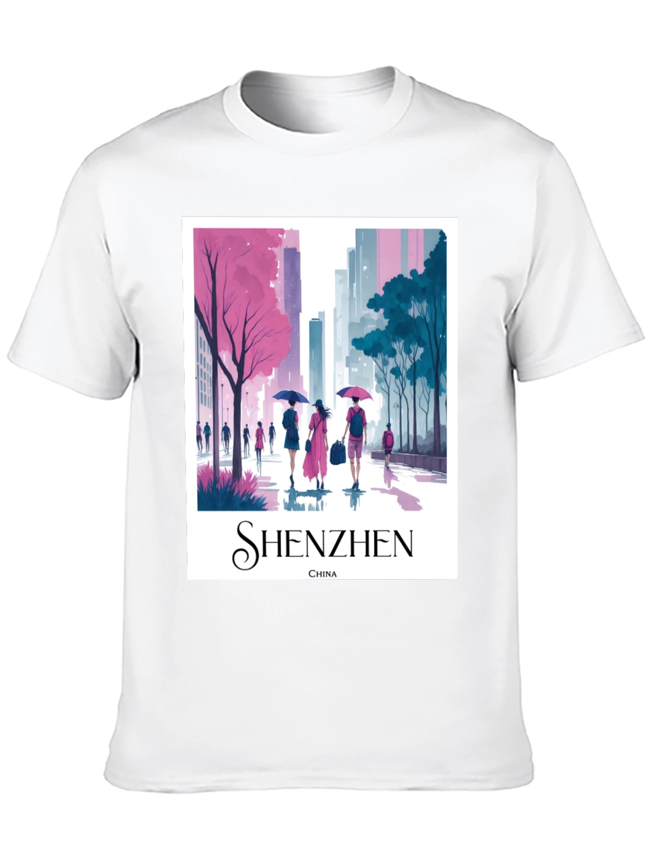Shenzhen China Graphic T-Shirt - Stylish Cityscape Tee