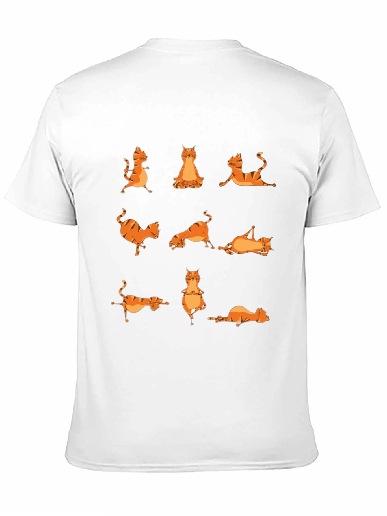 Yoga Cat T-Shirt - Black Cotton Tee