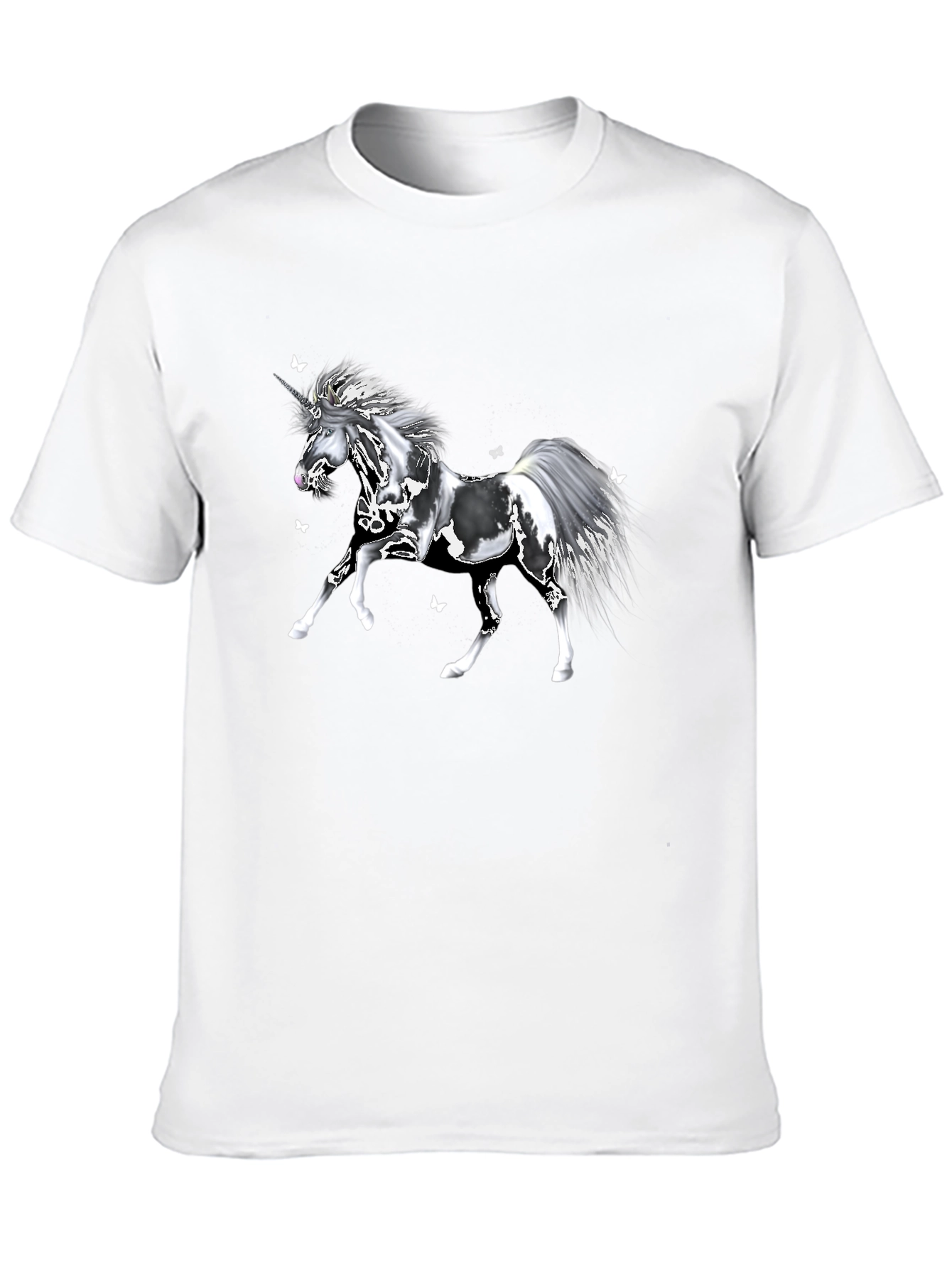 Unicorn Black T-Shirt Fantasy Graphic Tee