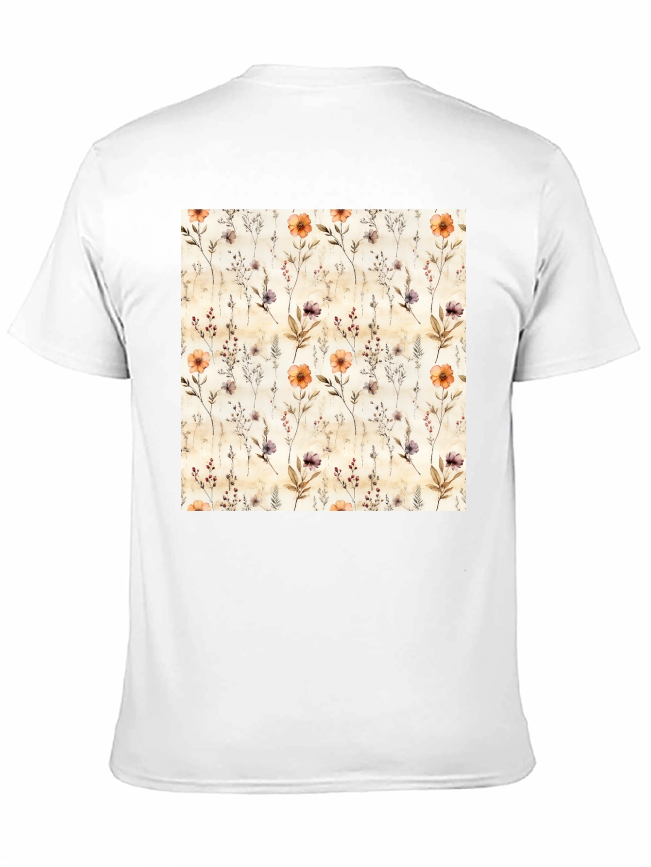 Floral Print Crew Neck T-Shirt