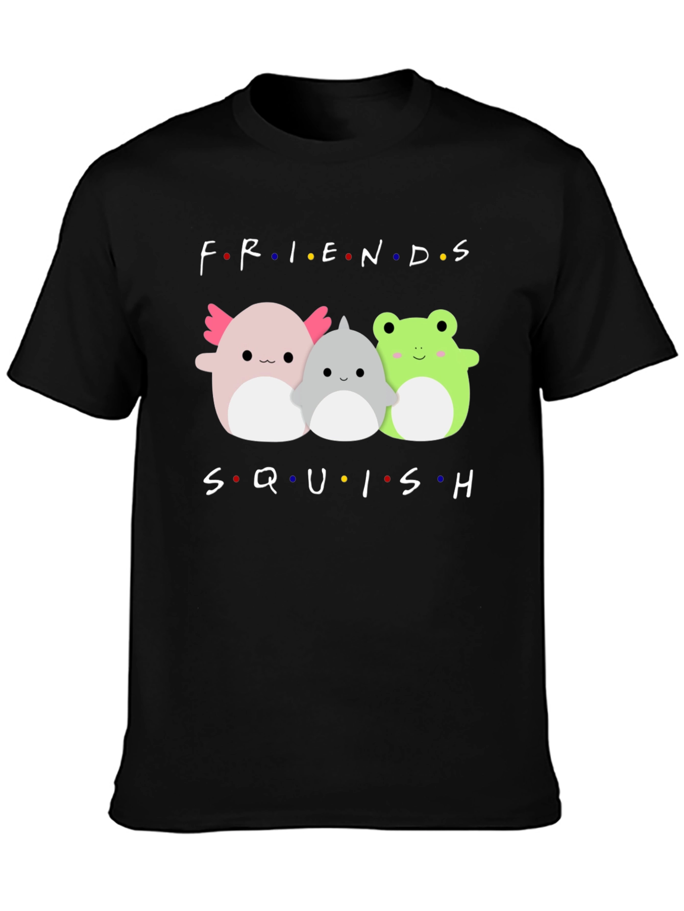Friends Squish T-Shirt Novelty Graphic Tee