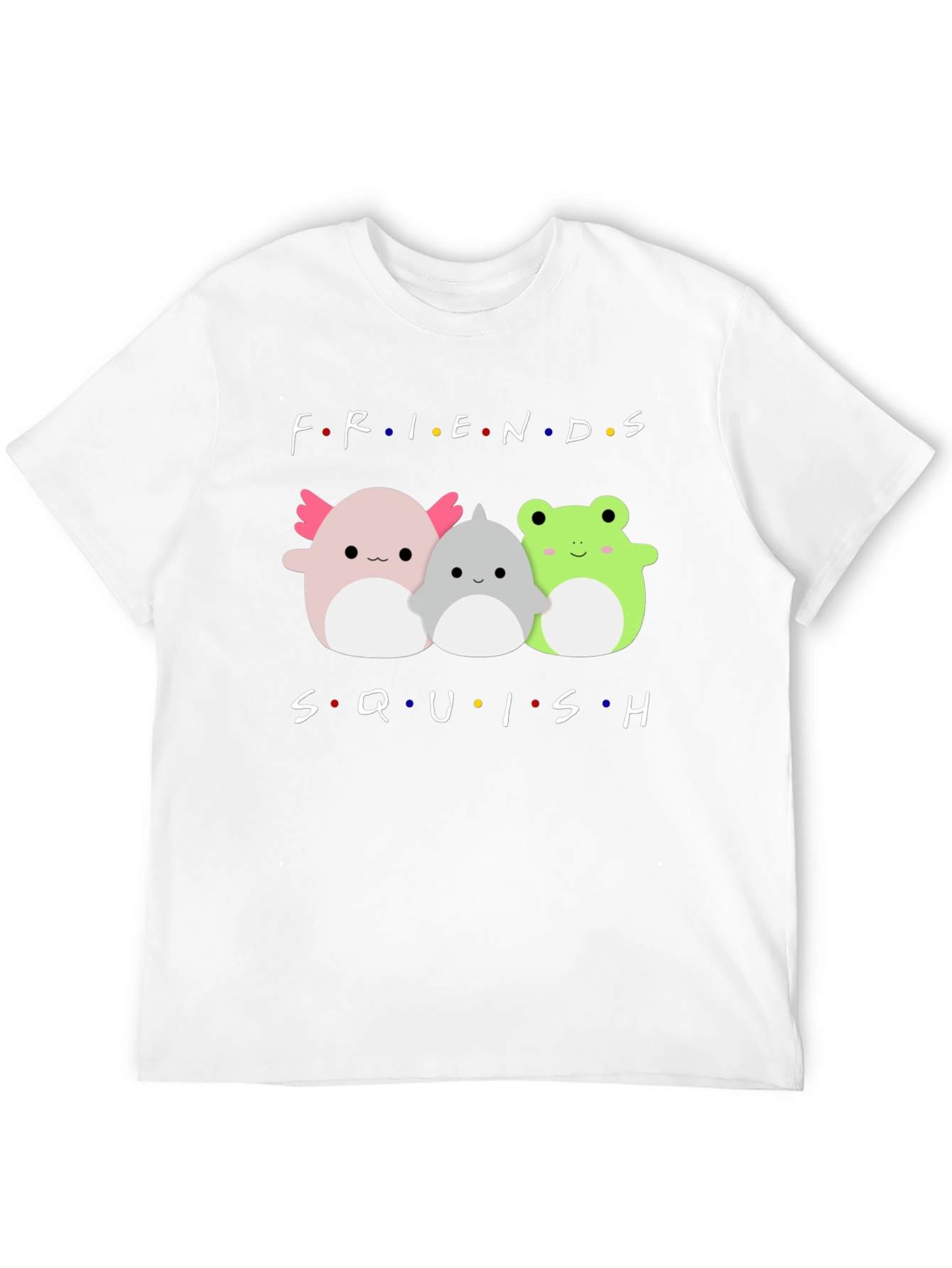Friends Squish T-Shirt Novelty Graphic Tee