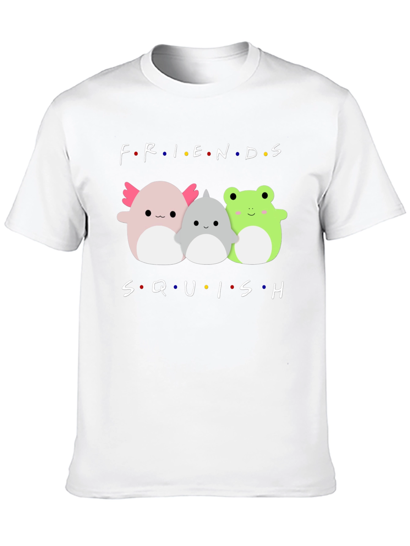 Friends Squish T-Shirt Novelty Graphic Tee