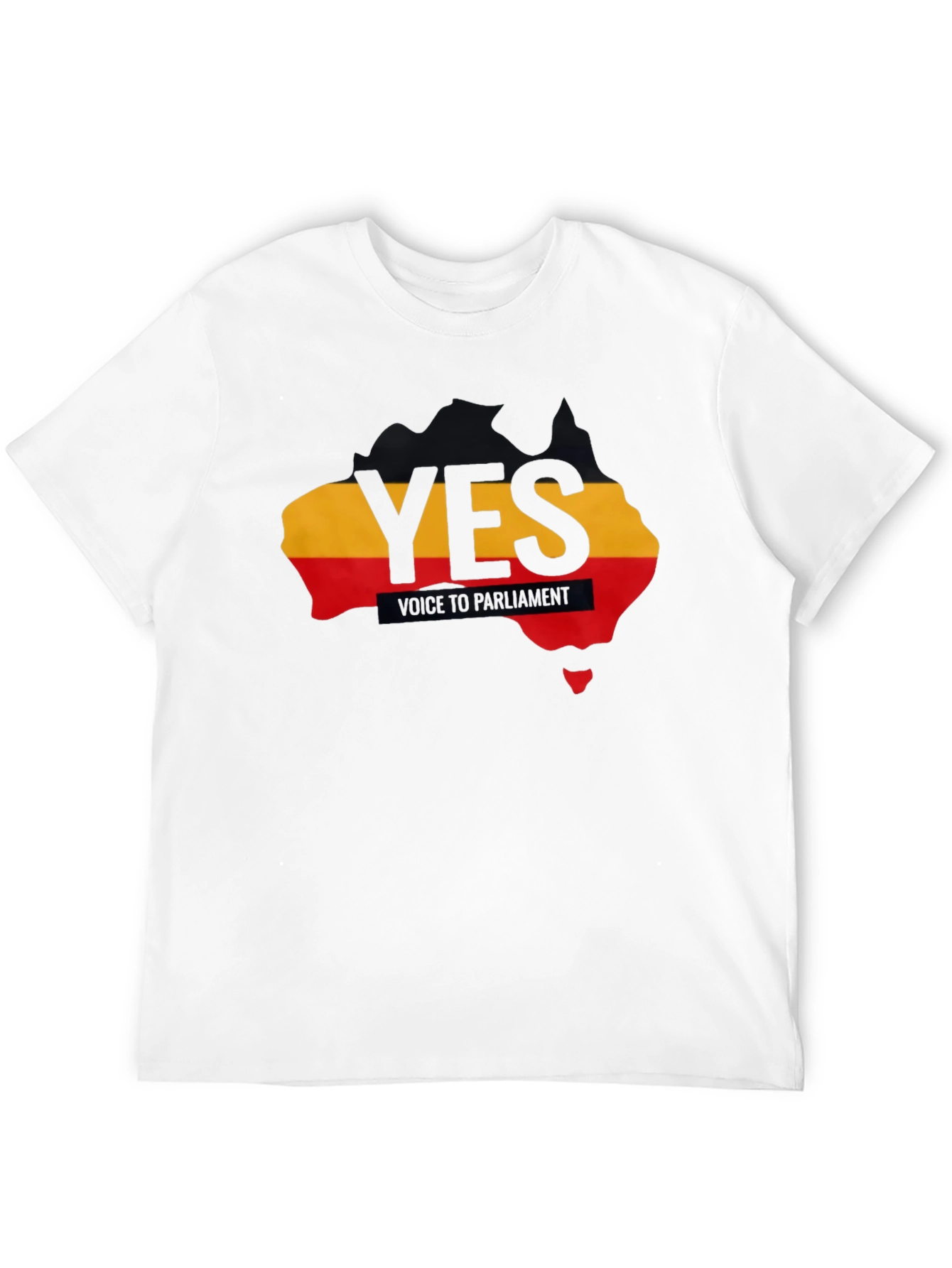 Voice to Parliament YES T-Shirt Australia Aboriginal Flag