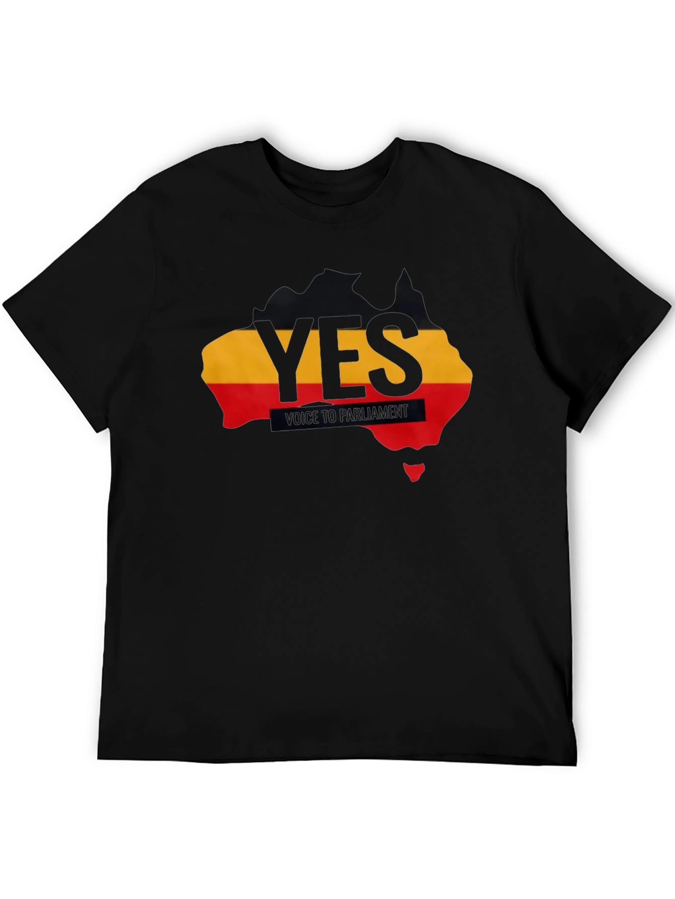 Voice to Parliament YES T-Shirt Australia Aboriginal Flag
