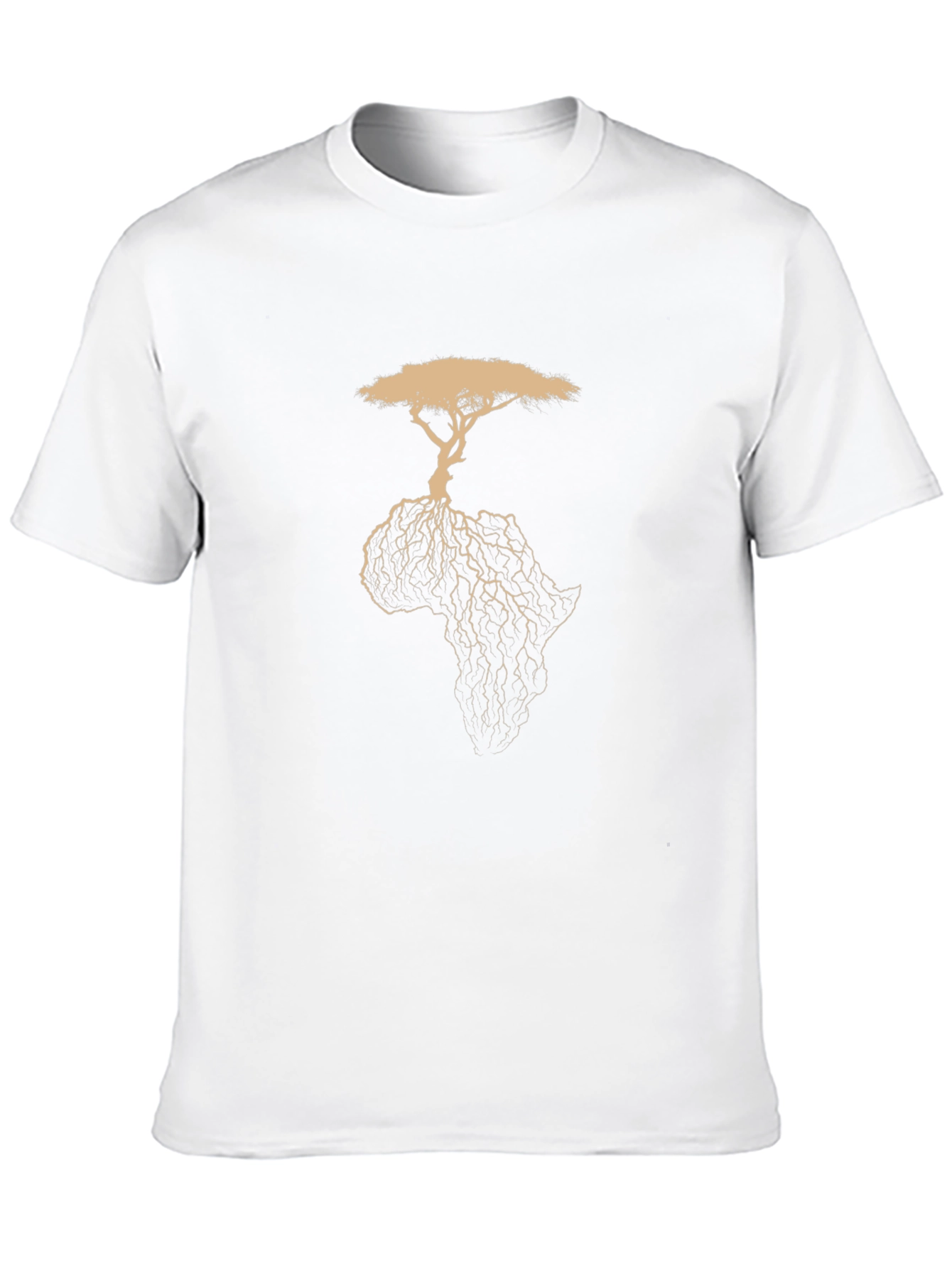 Africa Tree Graphic T-Shirt - Black