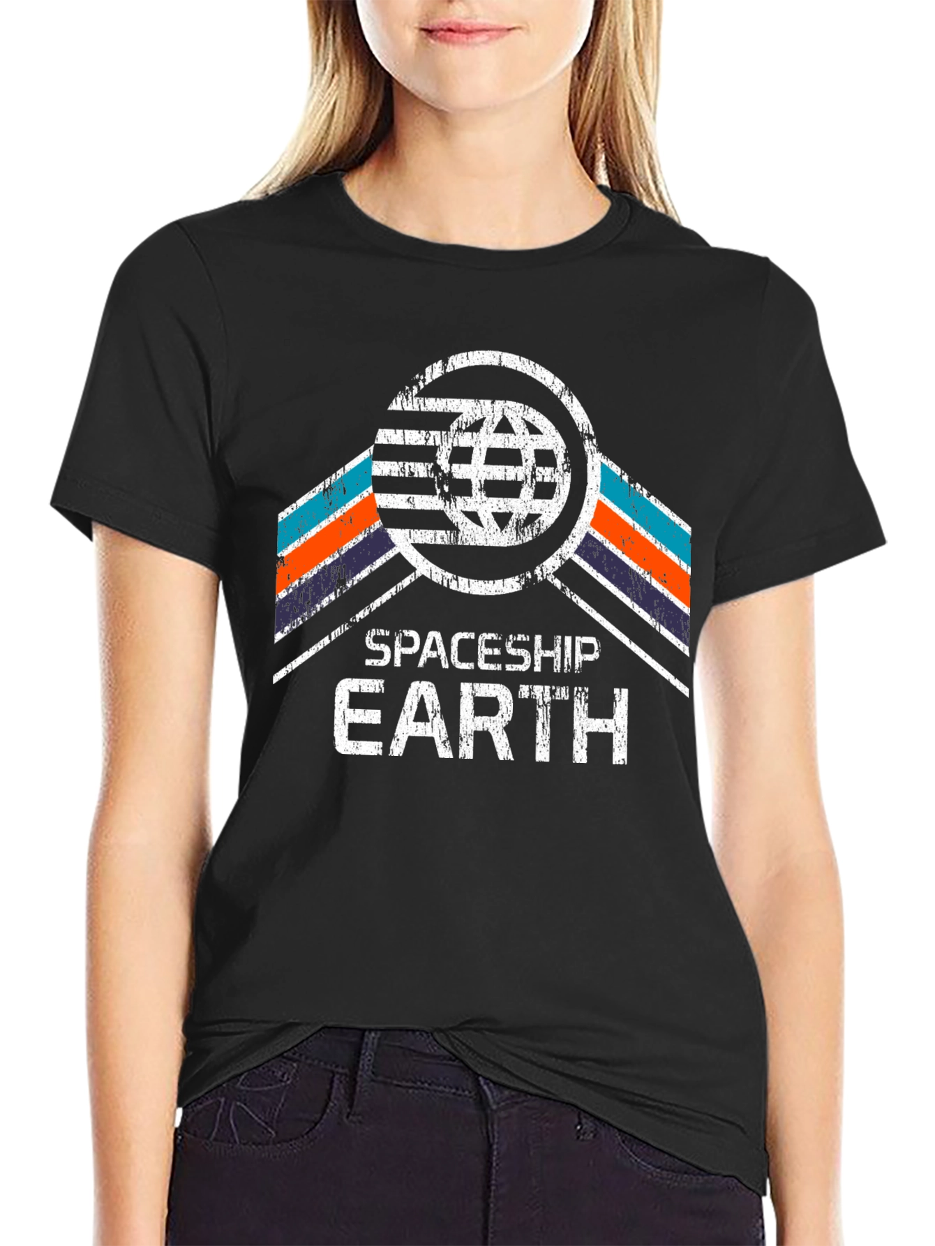 Spaceship Earth Tee - Retro Design