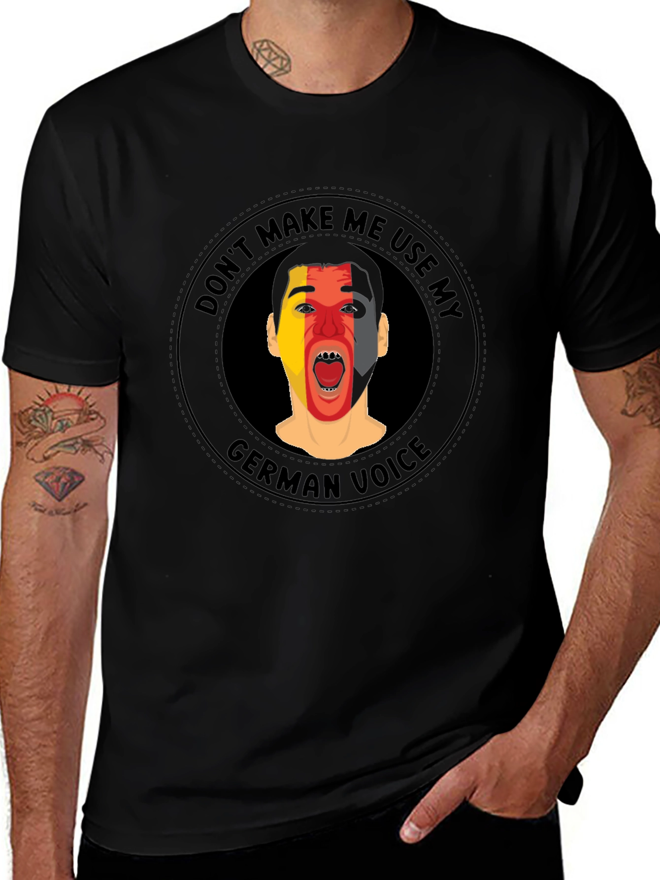 Dont Make Me Use My German Voice T-Shirt