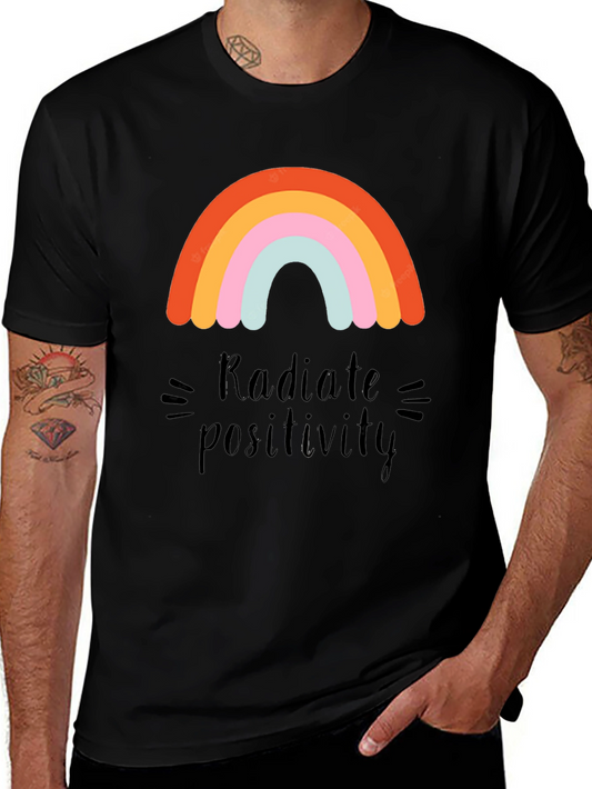 Radiate Positivity Rainbow Graphic Tee