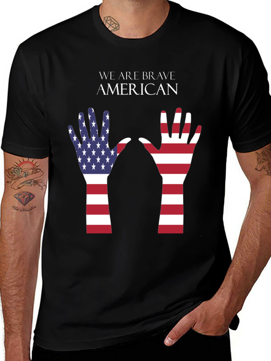 Brave American T-Shirt - Patriotic Design