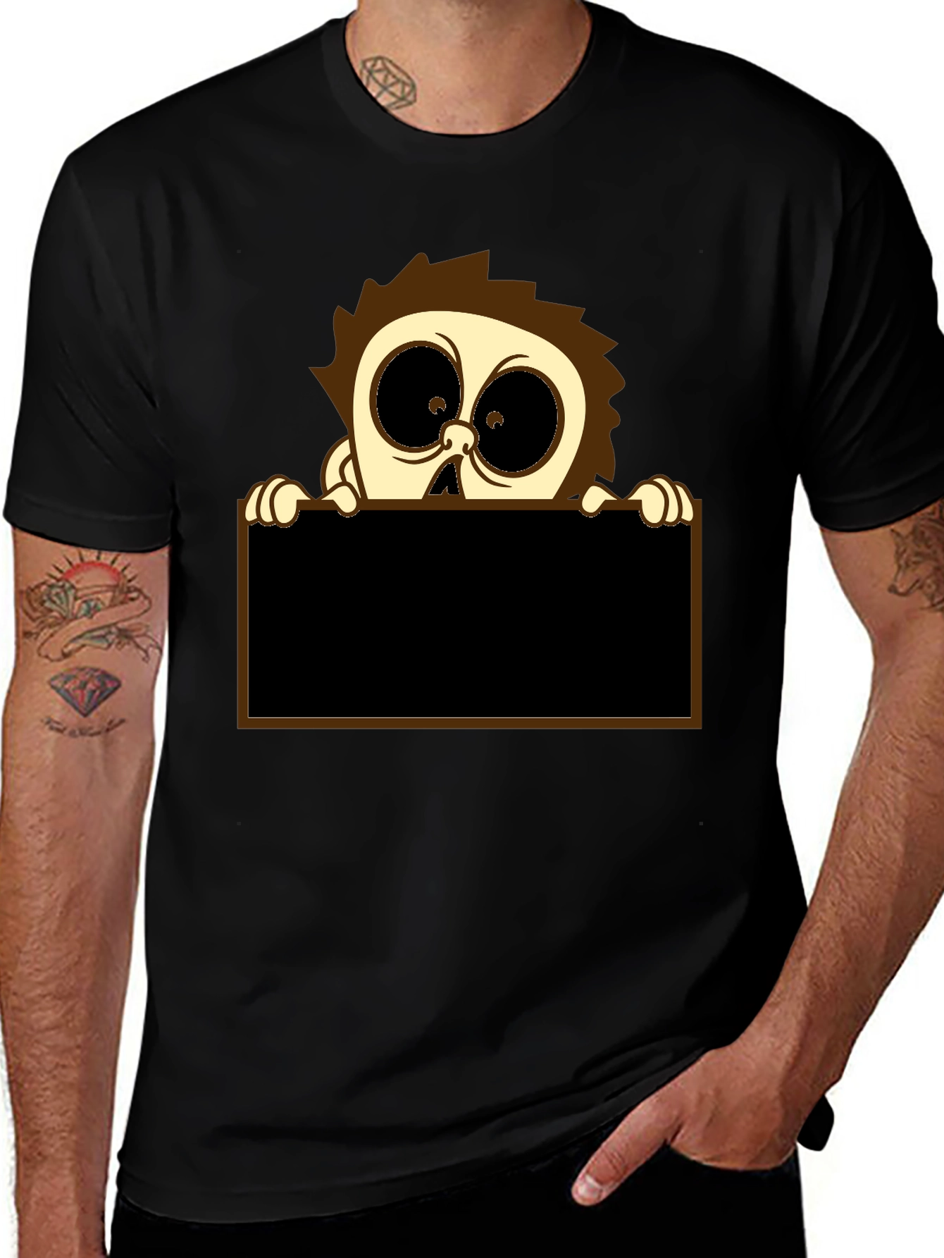 Cartoon Character Graphic Print T-Shirt