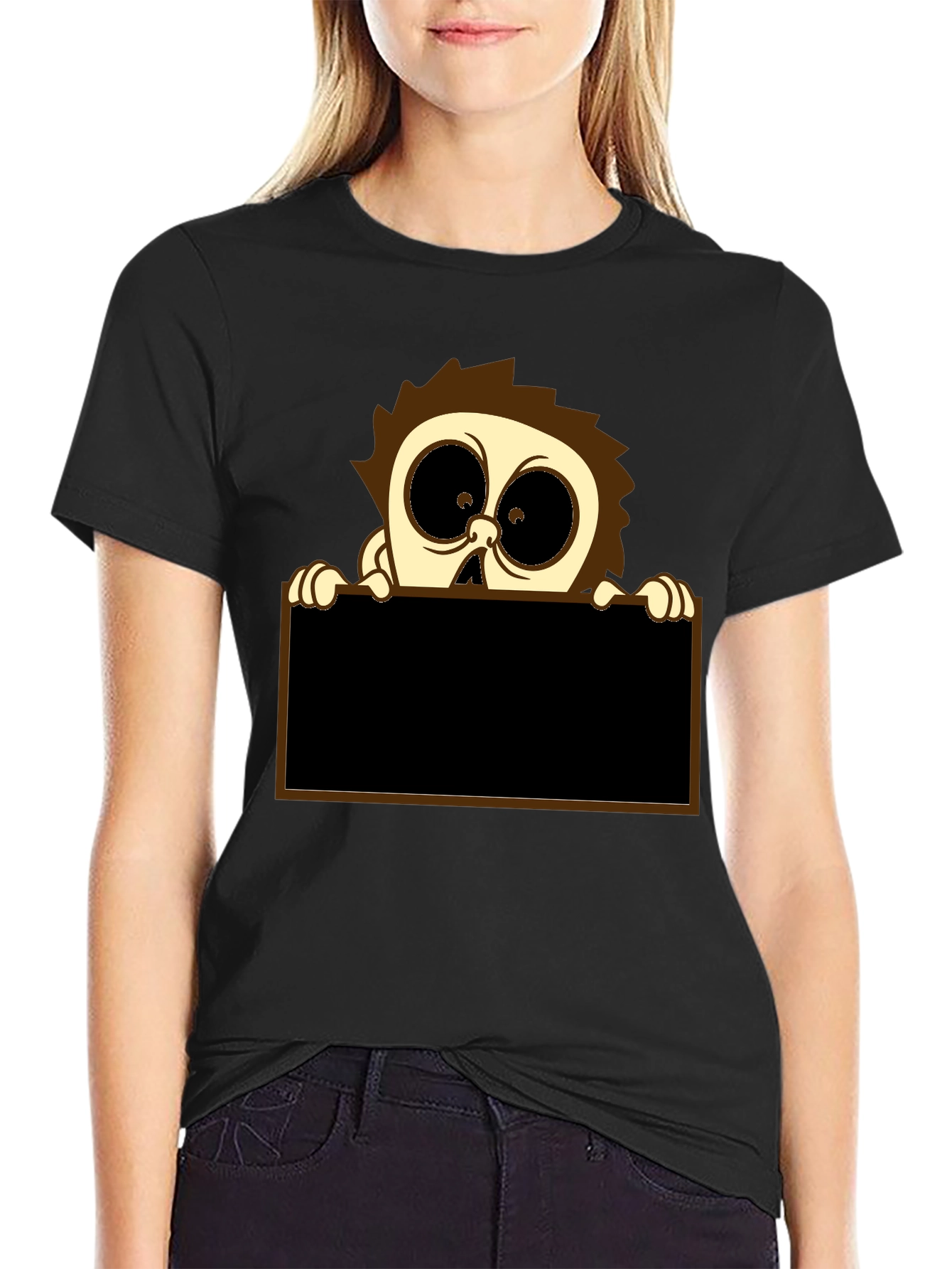 Cartoon Character Graphic Print T-Shirt
