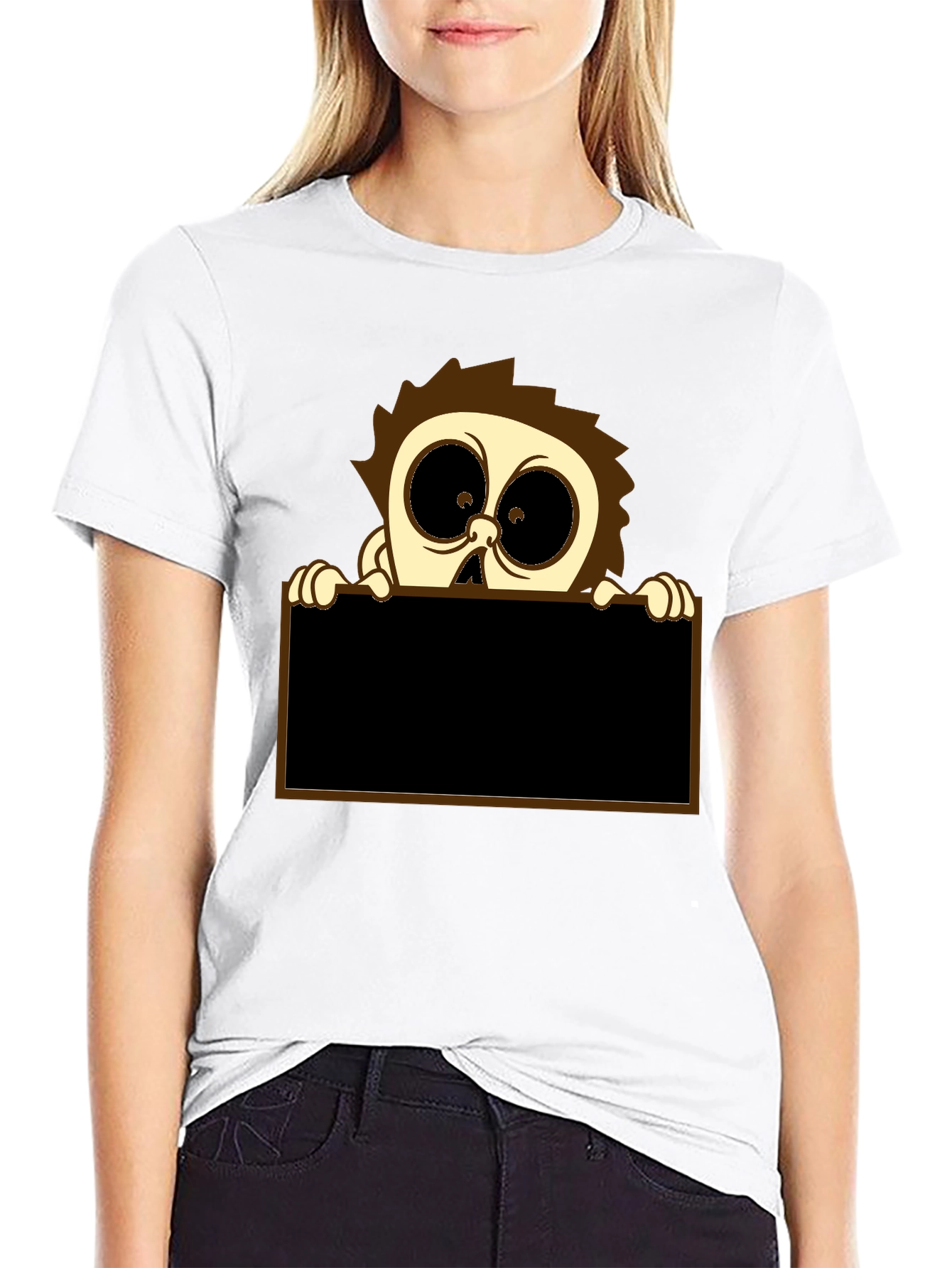 Cartoon Character Graphic Print T-Shirt