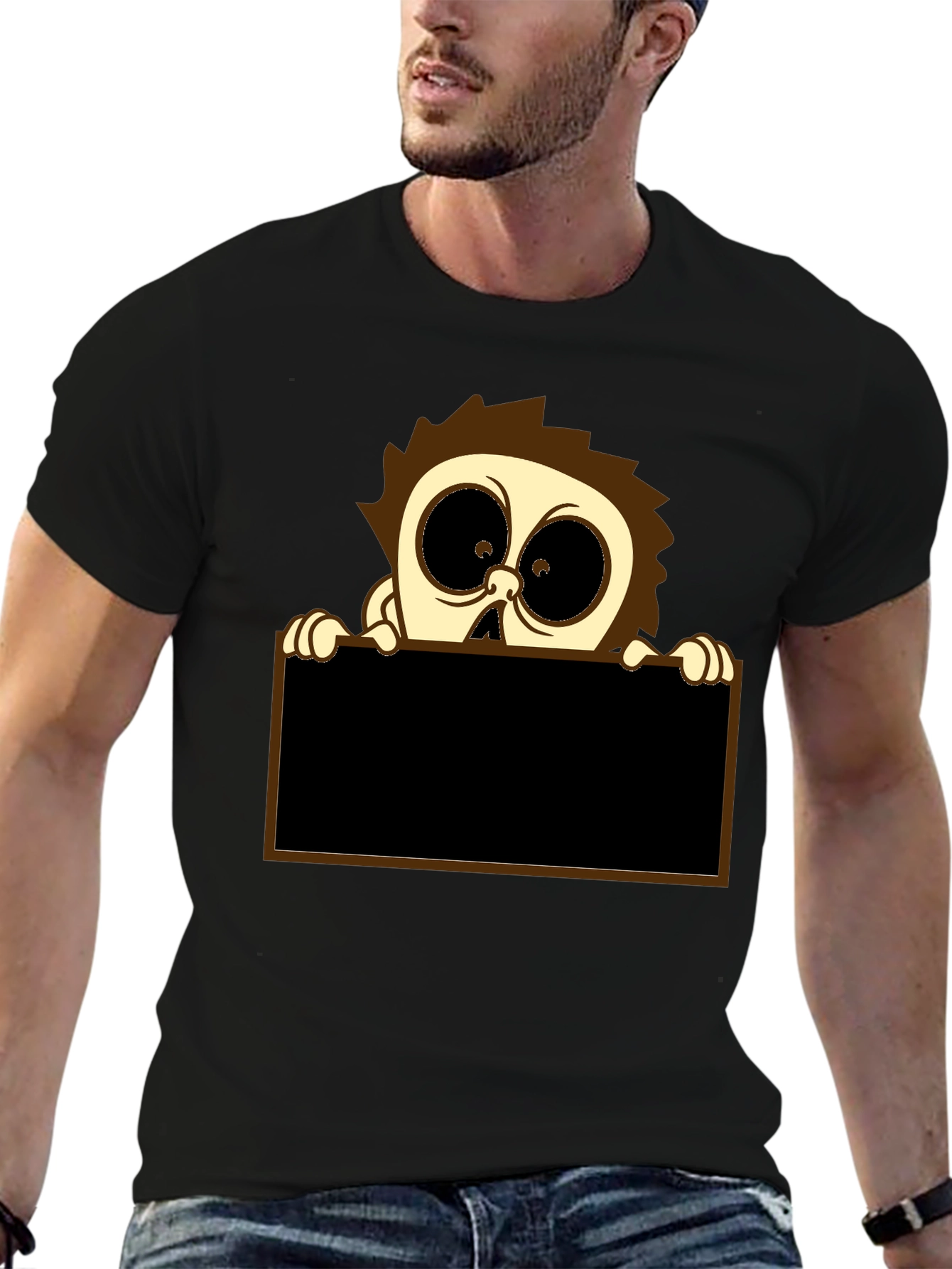 Cartoon Character Graphic Print T-Shirt