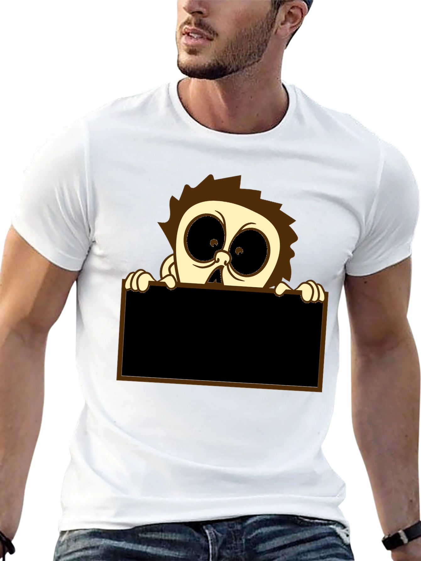 Cartoon Character Graphic Print T-Shirt