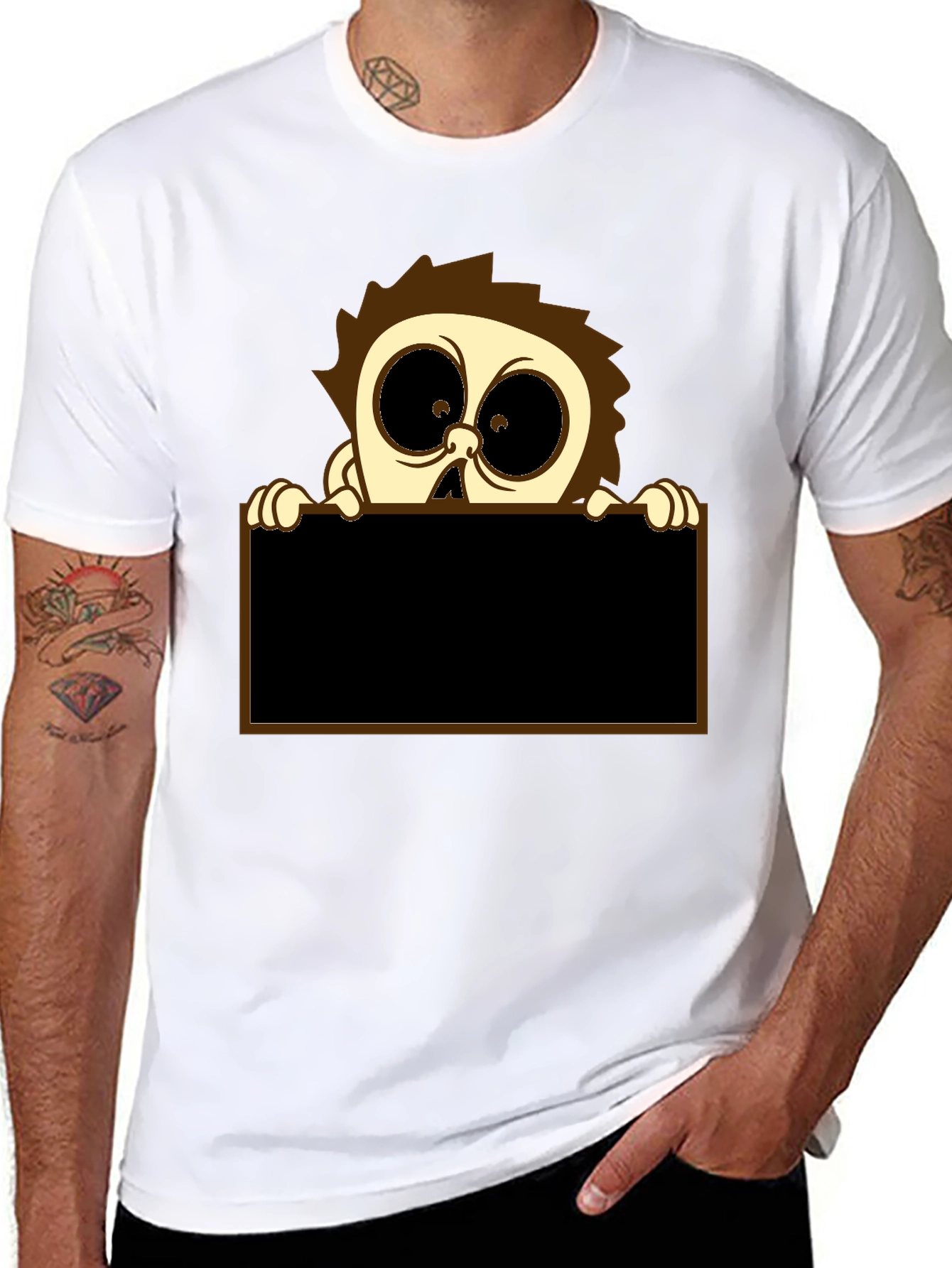Cartoon Character Graphic Print T-Shirt