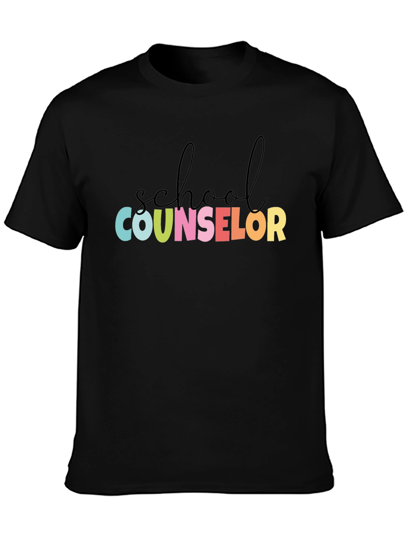 School Counselor Graphic Tee - Unisex Black T-Shirt