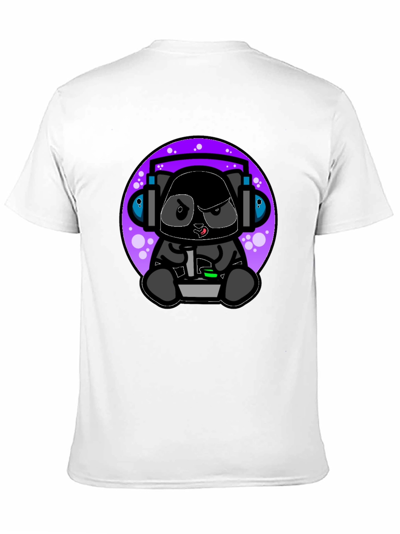 Gamer Panda Black T-Shirt