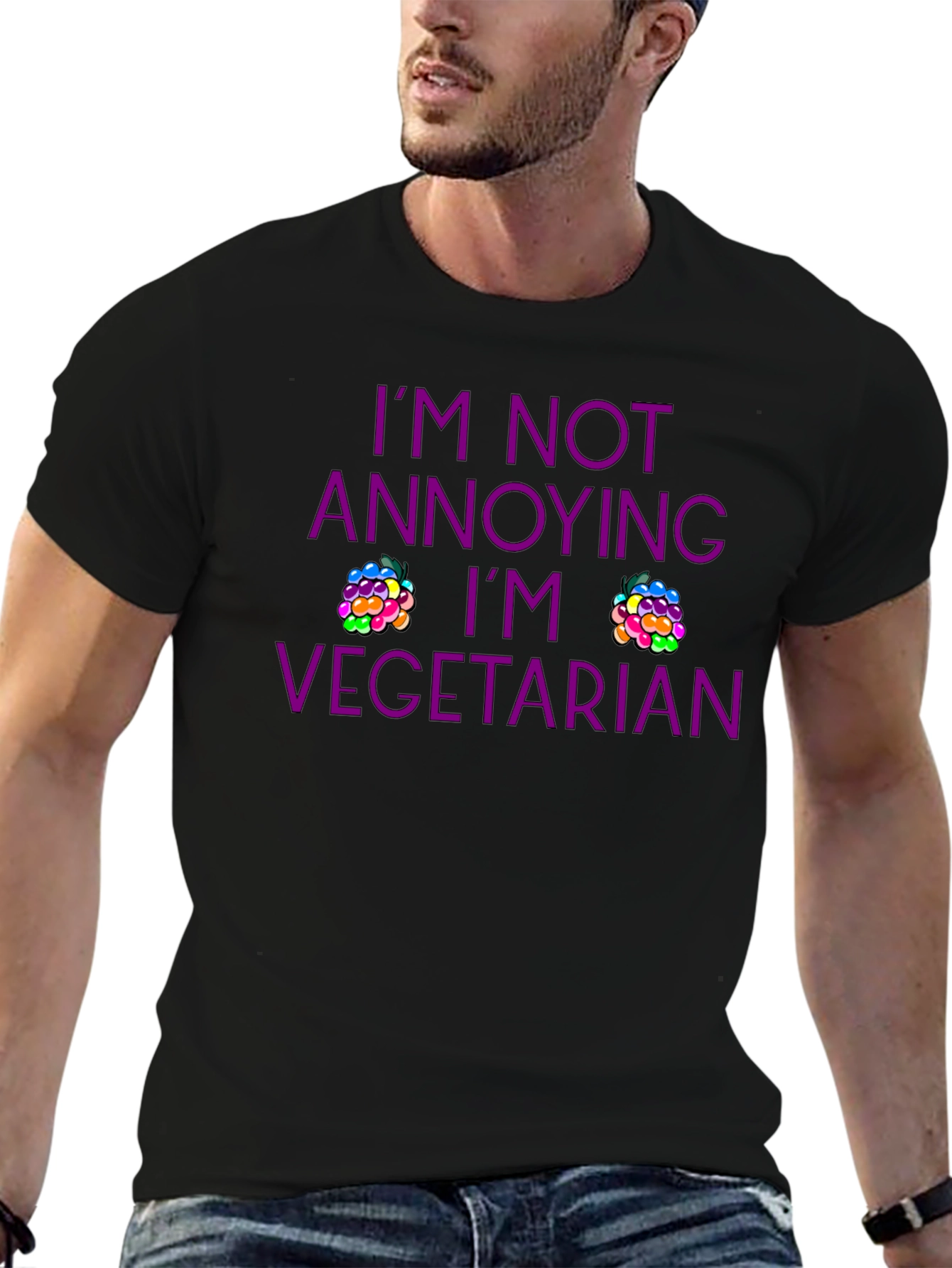 Vegetarian T-Shirt - Funny Slogan Tee