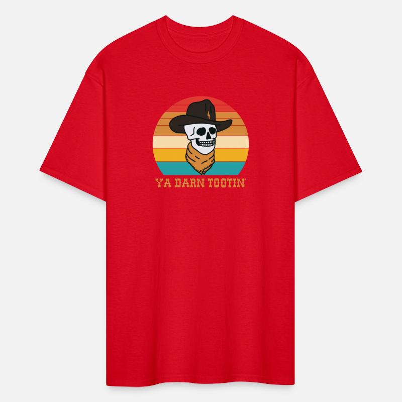 Ya Darn Tootin' Cow Skeleton Sunset