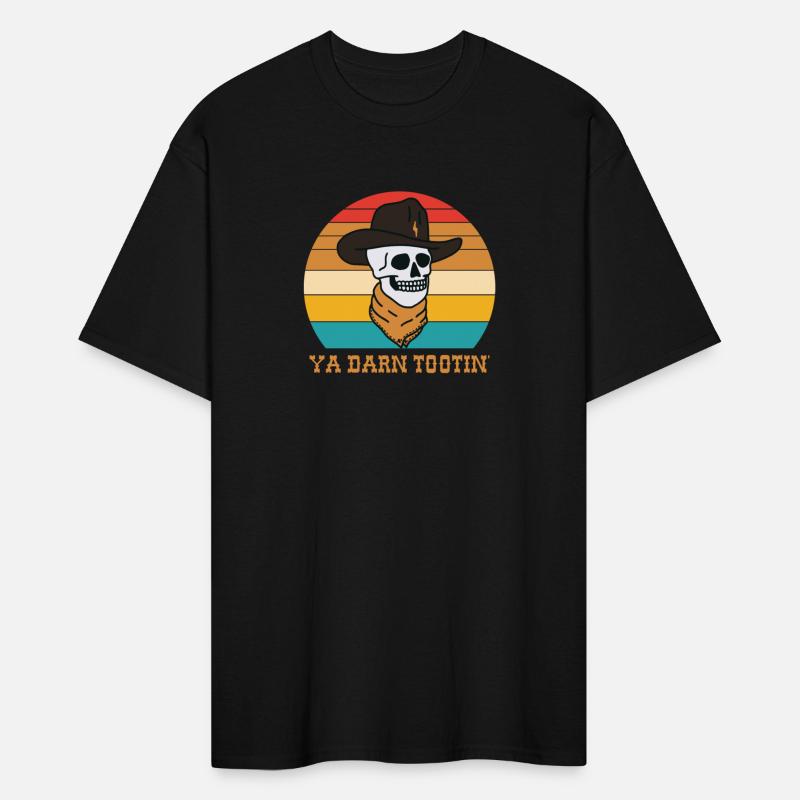 Ya Darn Tootin' Cow Skeleton Sunset