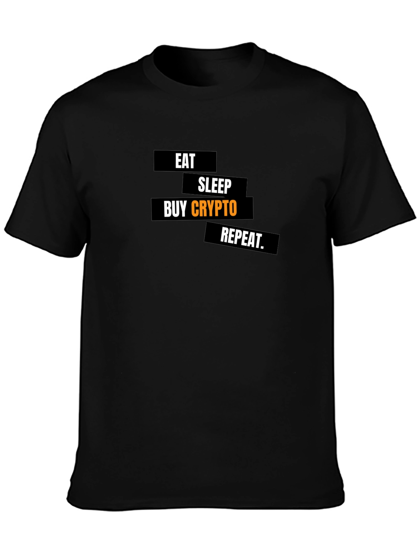 Eat Sleep Buy Crypto Repeat Black T-Shirt