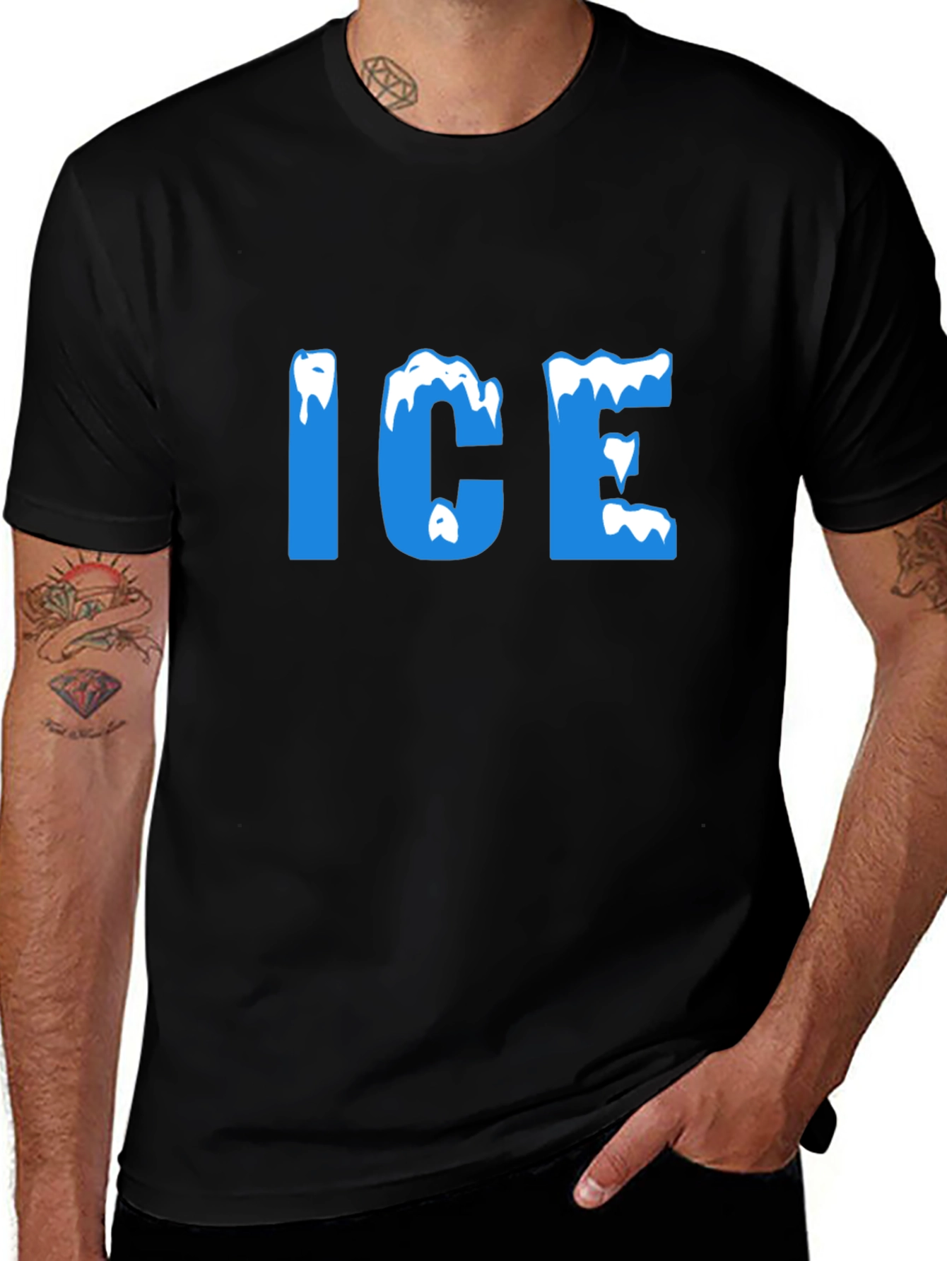 I.C.E Graphic Tee - Cool Black T-Shirt