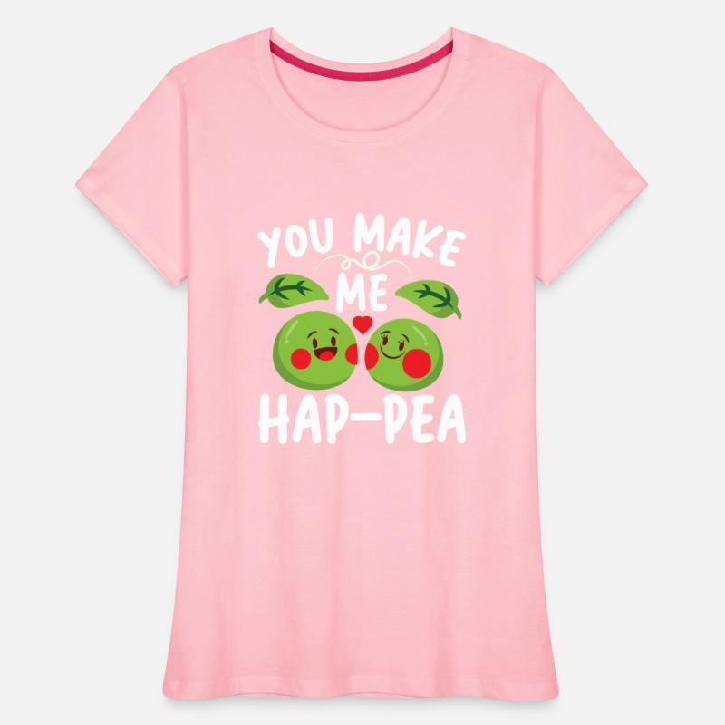 You Make Me Hap-pea for a Husband Wife Bride