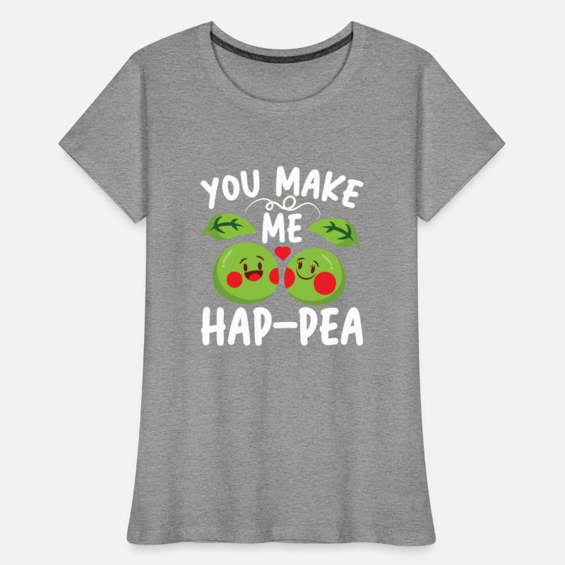You Make Me Hap-pea for a Husband Wife Bride