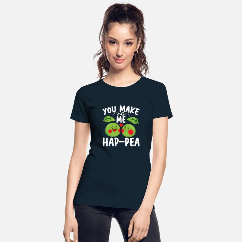 You Make Me Hap-pea for a Husband Wife Bride