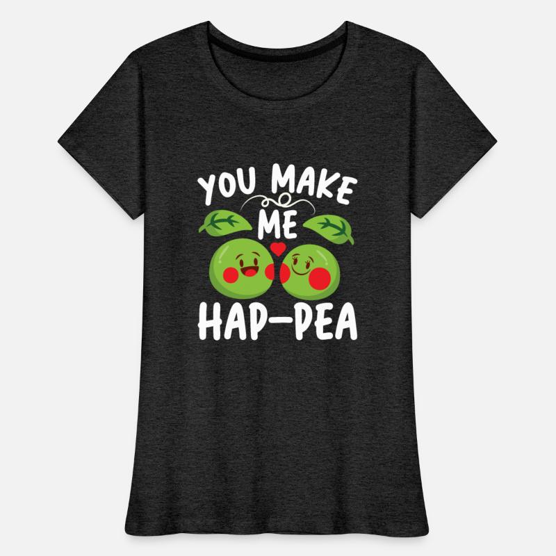 You Make Me Hap-pea for a Husband Wife Bride