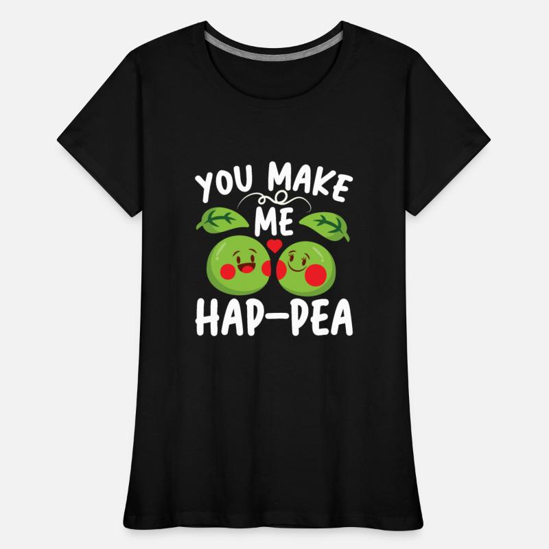 You Make Me Hap-pea for a Husband Wife Bride