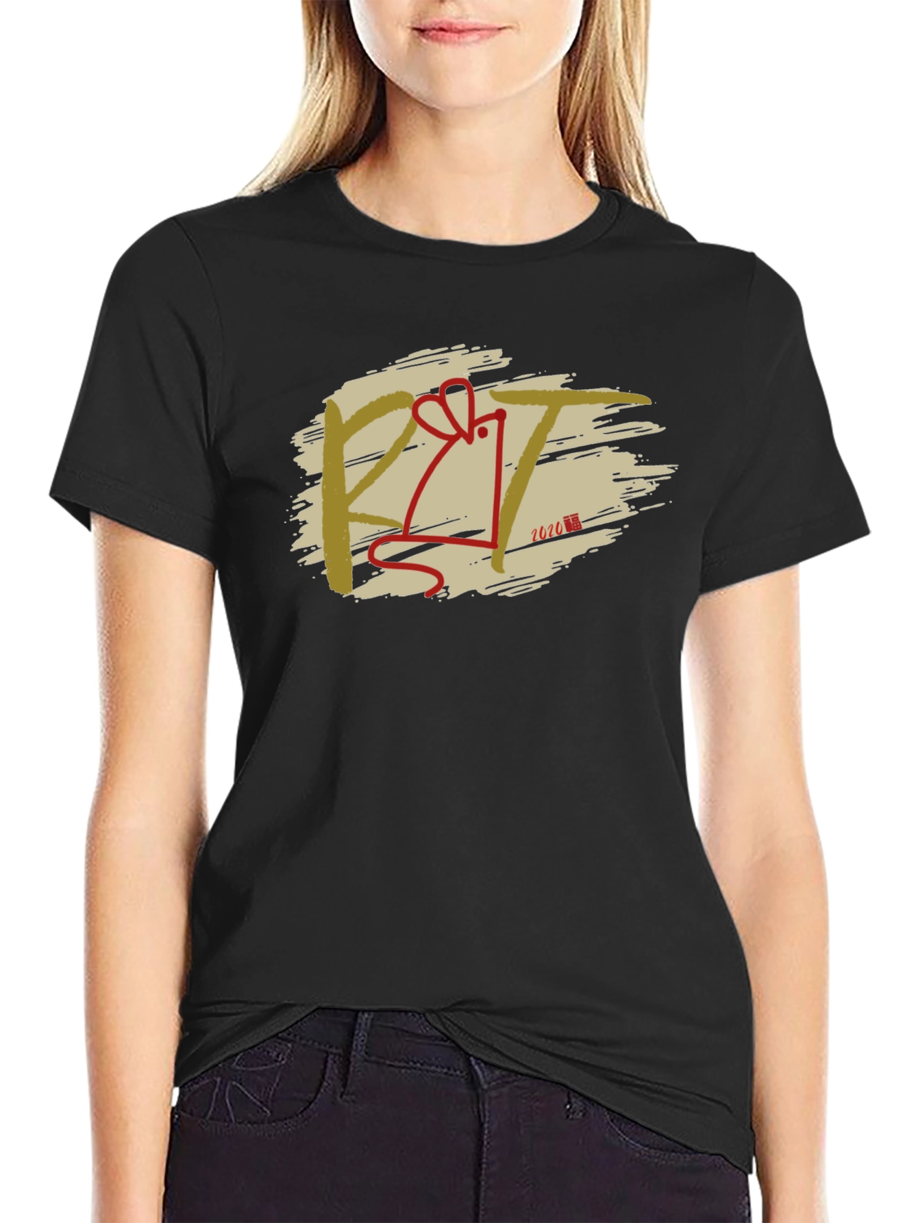 Year of the Rat T-Shirt - Black Cotton Tee