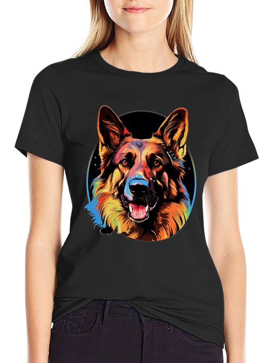 German Shepherd Dog Graphic Tee - Stylish Animal Lover T-Shirt