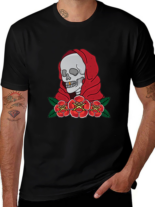 Skull & Roses Graphic T-Shirt