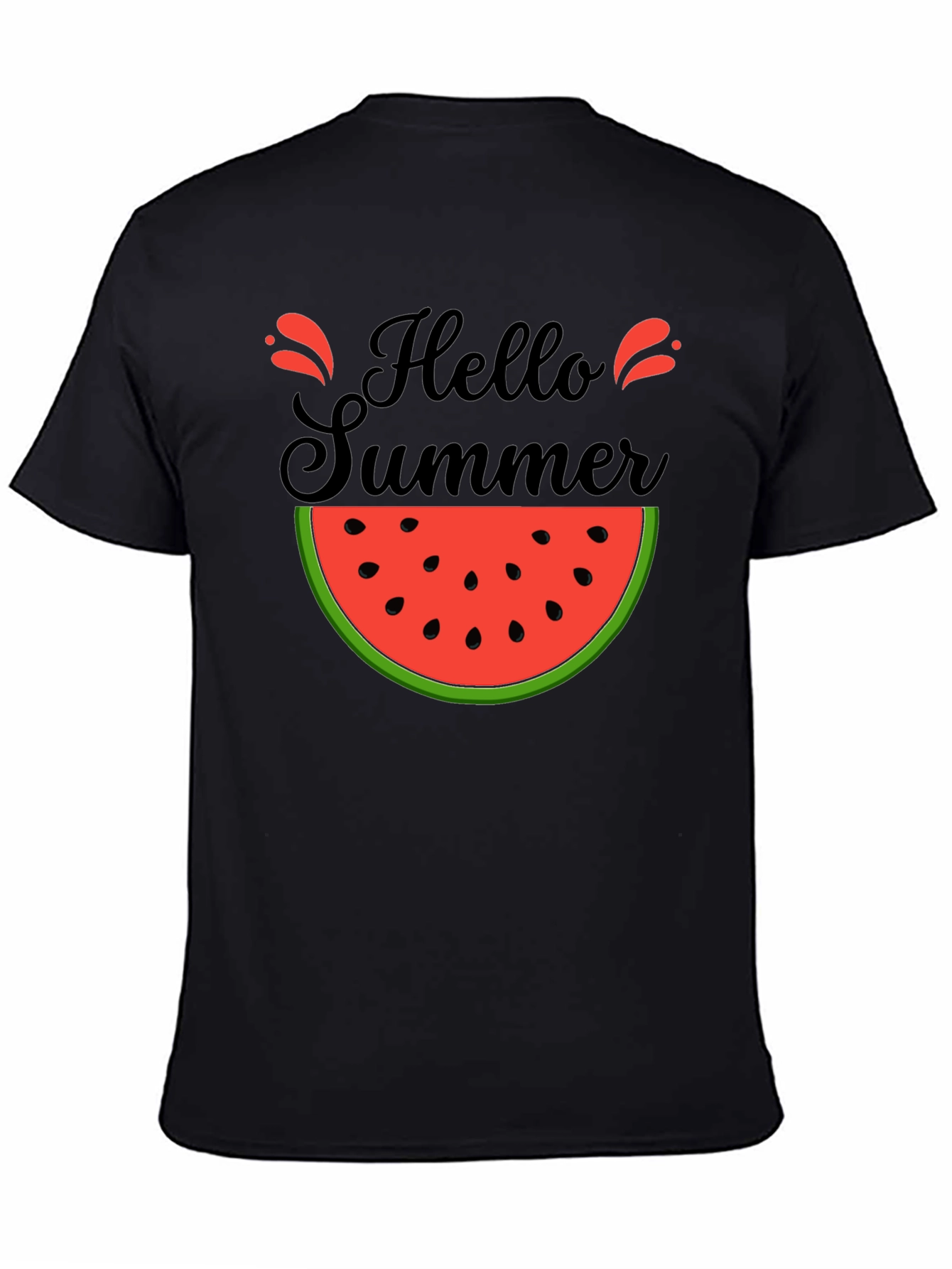 Hello Summer Watermelon Graphic T-Shirt