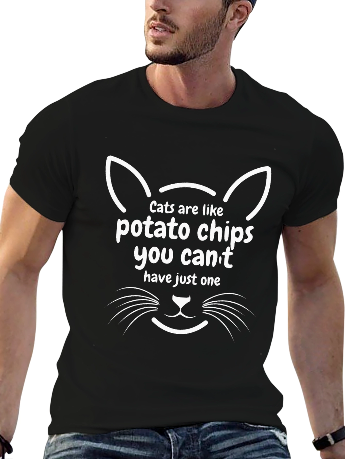 Cat Potato Chips Graphic Tee
