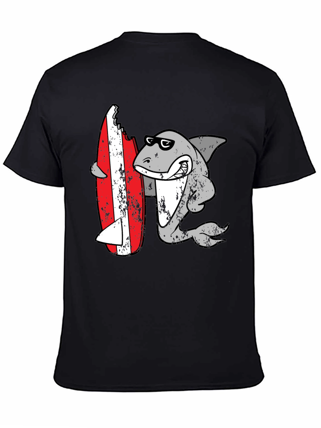 Shark Surfing T-Shirt - Fun Graphic Tee