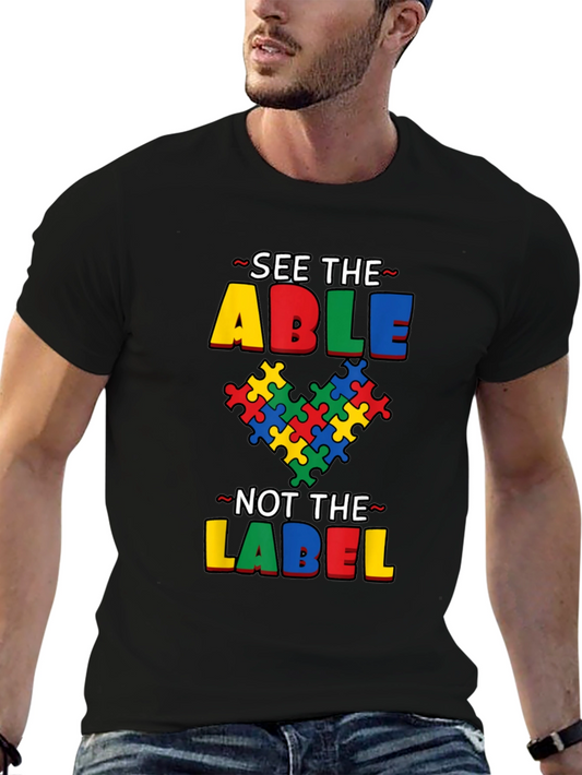 Autism Awareness T-Shirt - See The Able Not The Label