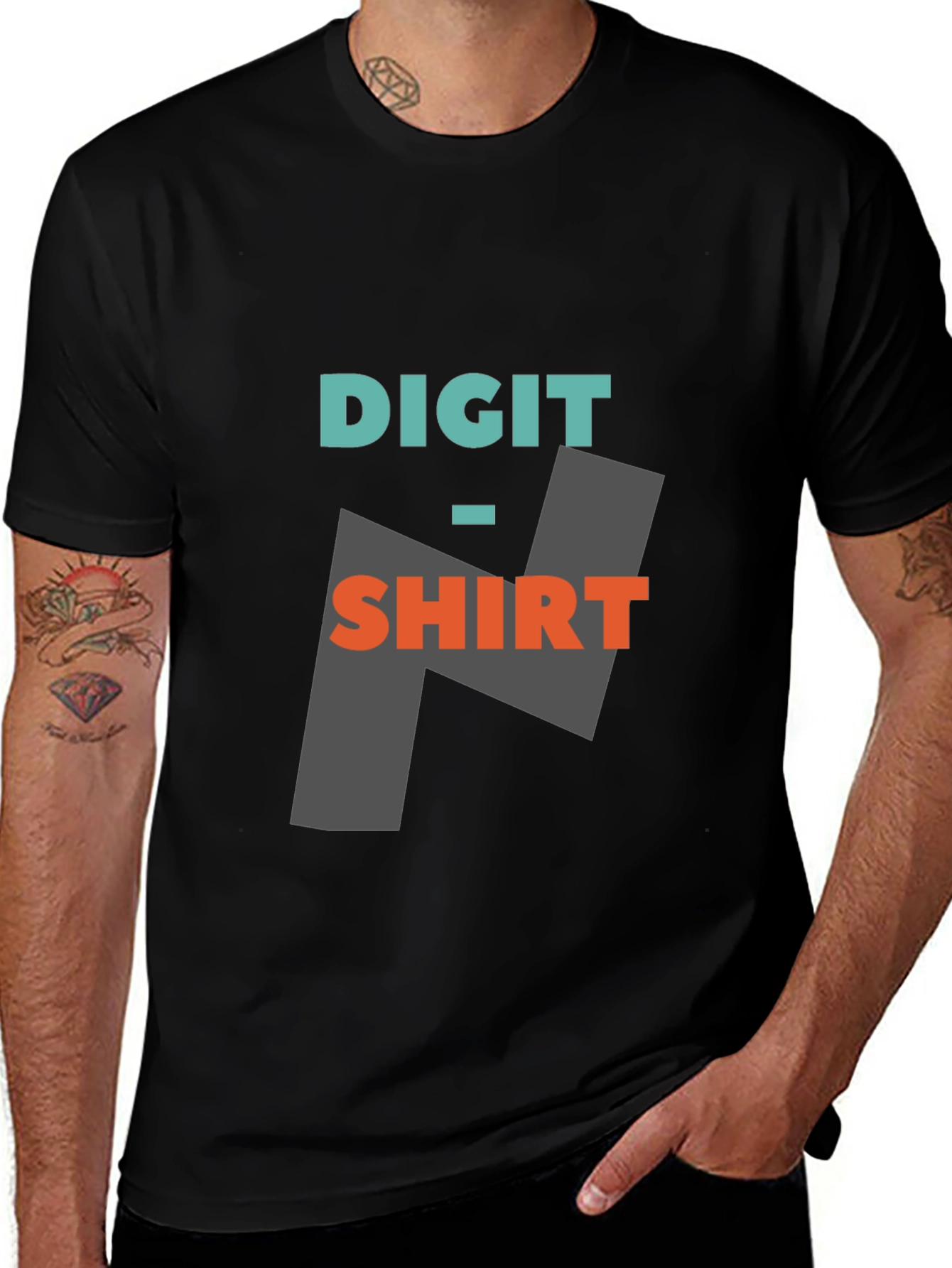 Digit-Shirt Graphic Tee - Modern Casual Wear