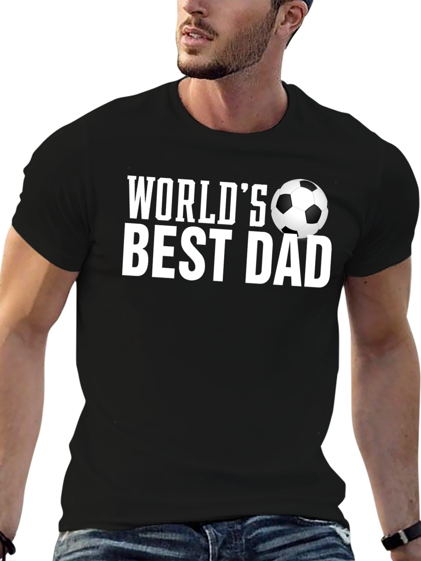 Worlds Best Dad Soccer Ball T-Shirt