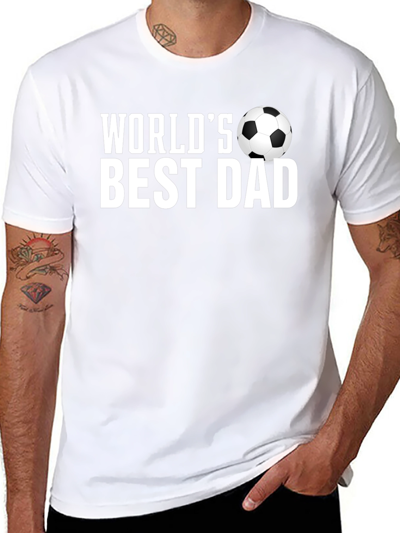 Worlds Best Dad Soccer Ball T-Shirt