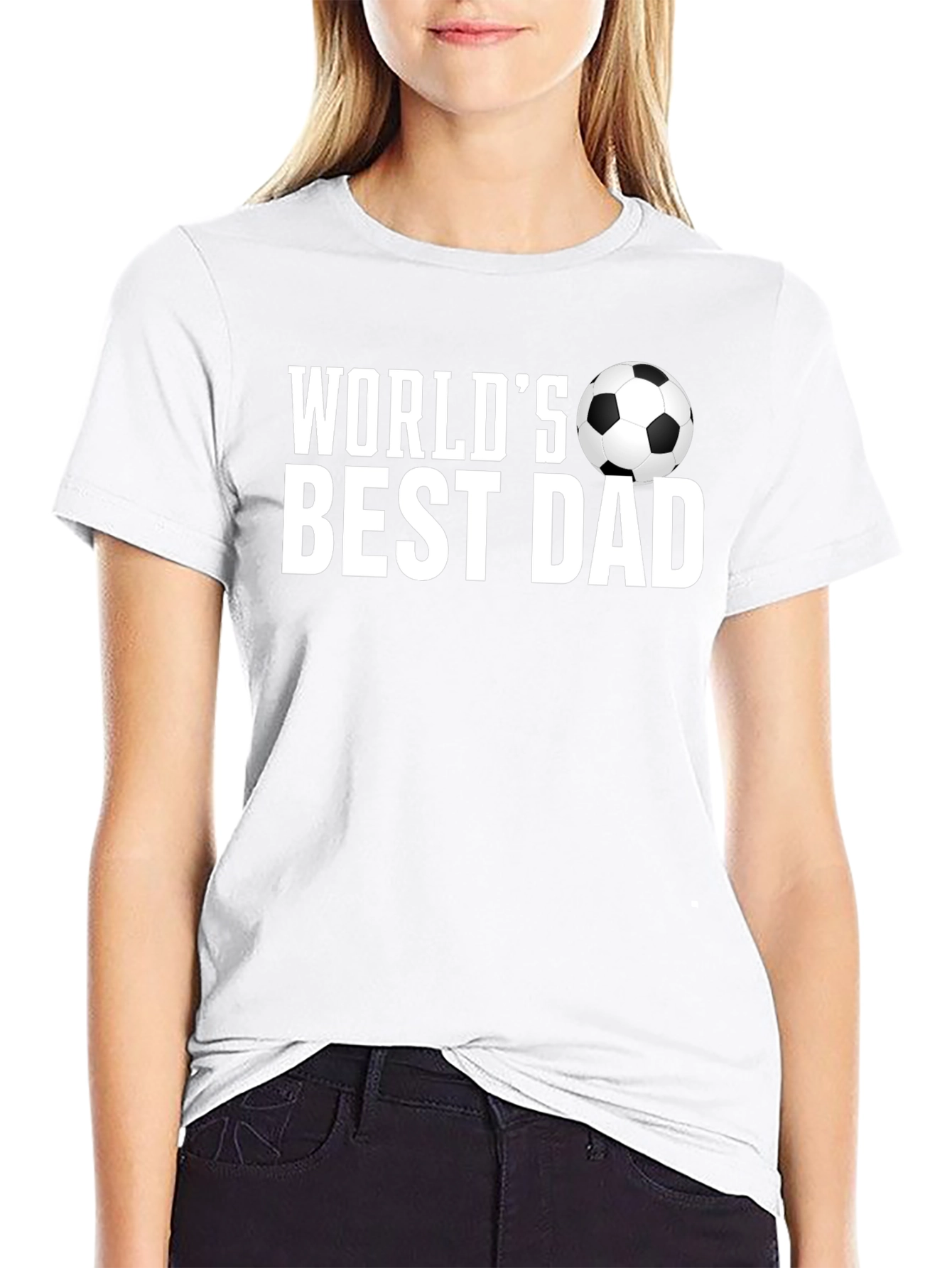 Worlds Best Dad Soccer Ball T-Shirt