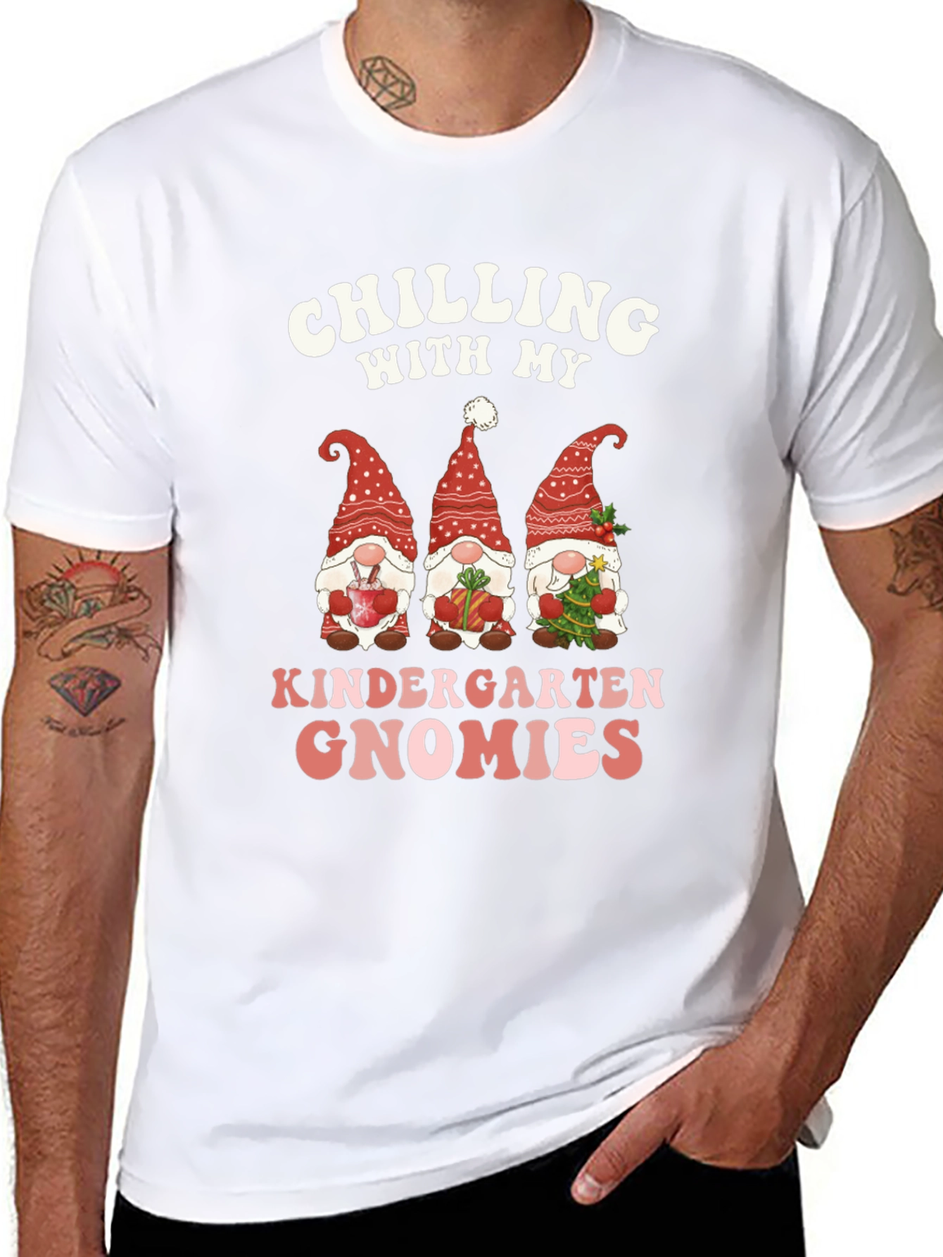 Chilling With My Kindergarten Gnomies T-Shirt