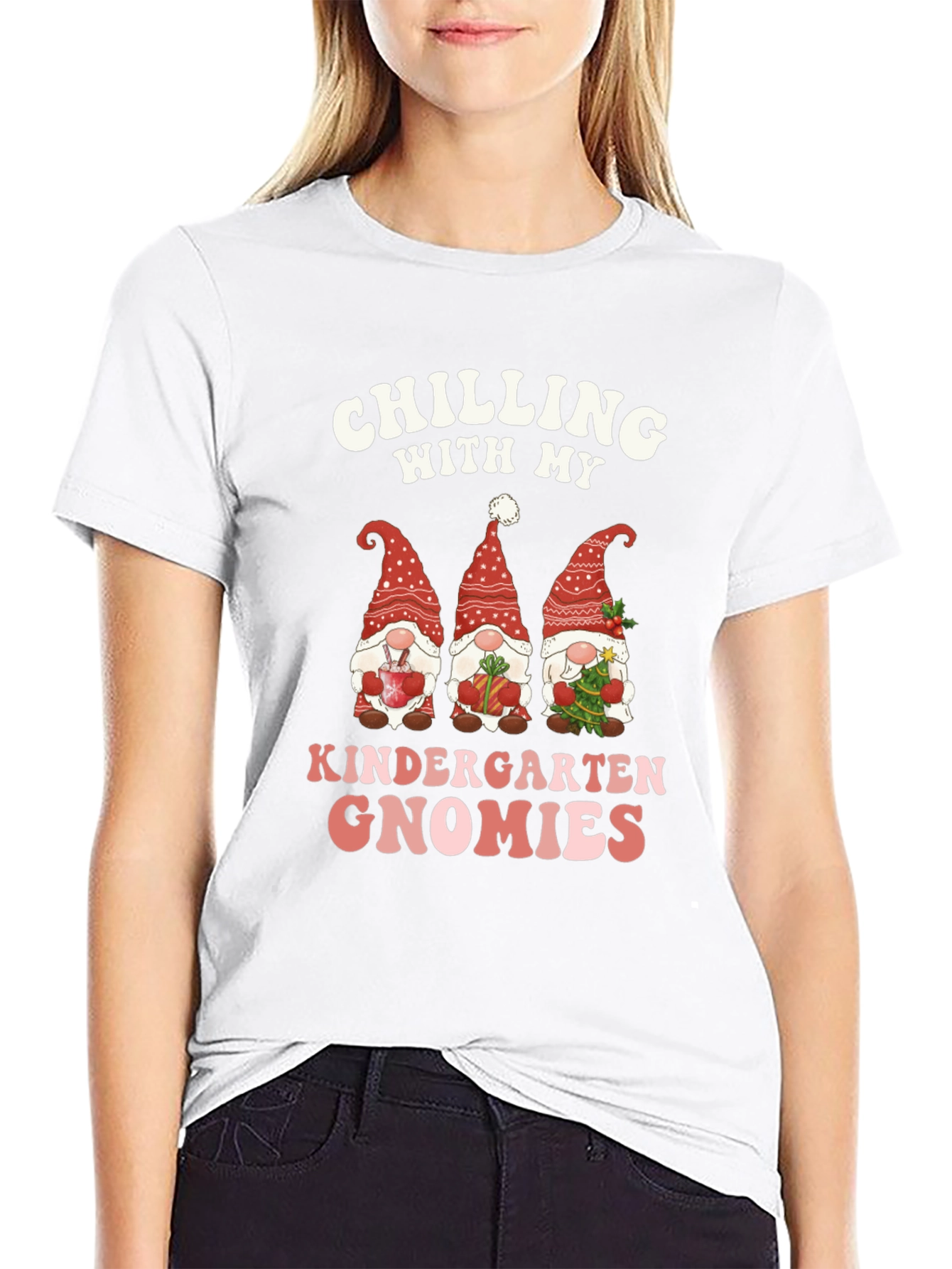 Chilling With My Kindergarten Gnomies T-Shirt